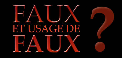 Escroquerie, faux, usage de faux et usurpation de propriété (5)