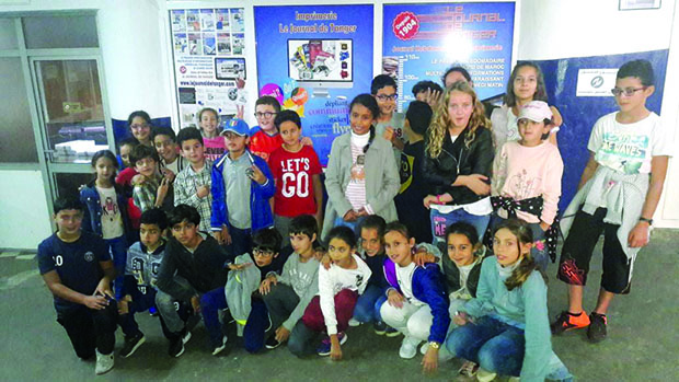 Des élèves de l’Ecole « Savoir » en visite au Journal de Tanger