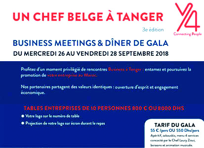 Hôtel Villa de France 3ème édition de Business Meetings et dîner de gala concocté par le grand Chef belgo-marocain Laury Zioui