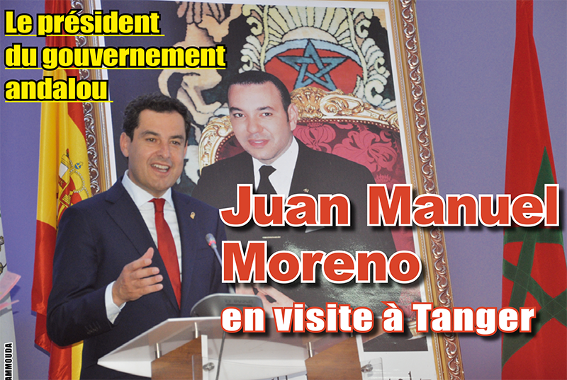 Le président du gouvernement andalou Juan Manuel Moreno en visite à Tanger