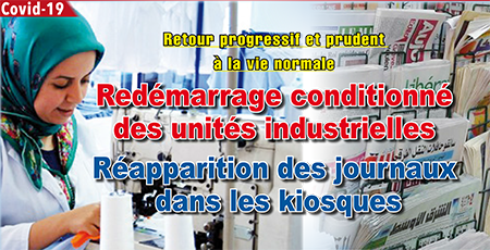 Covid 19 : Retour progressif et prudent  à la vie normale
