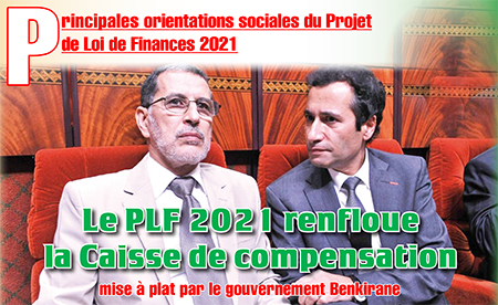 Principales orientations sociales du Projet de Loi de Finances 2021..