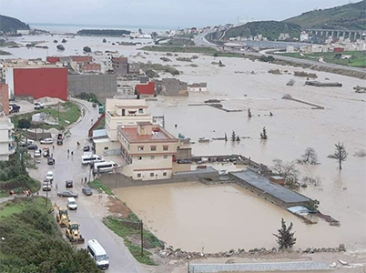 Ksar Sghir sous le déluge des eaux