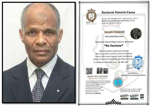 Salah CHAKOR : Docteur Honoris Causa en tourisme