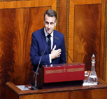 Résumé des grandes lignes du discours du président de la république française M. Emmanuel Macron au parlement à Rabat