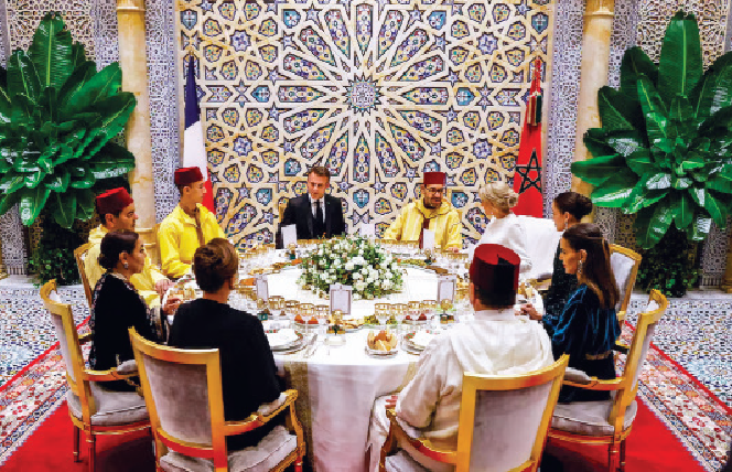 Cérémonie du diner Royal offert en l’honneur du Président de la république de France