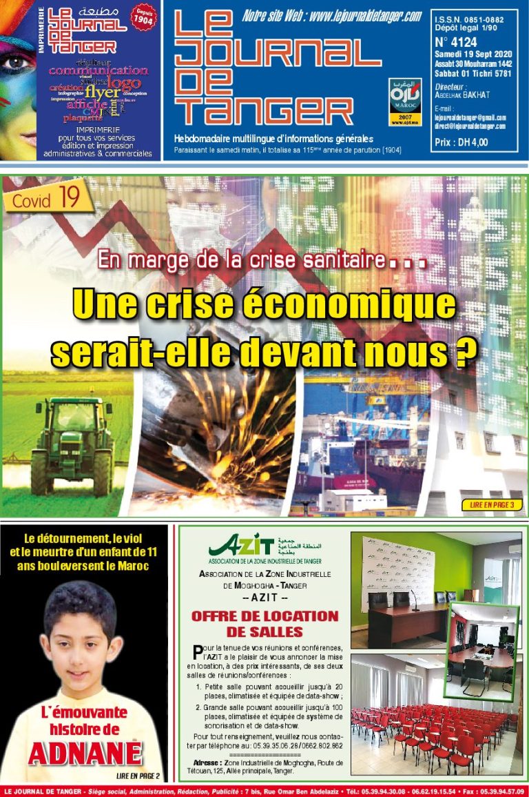JDT 19 Septembre 2020 N° 4124