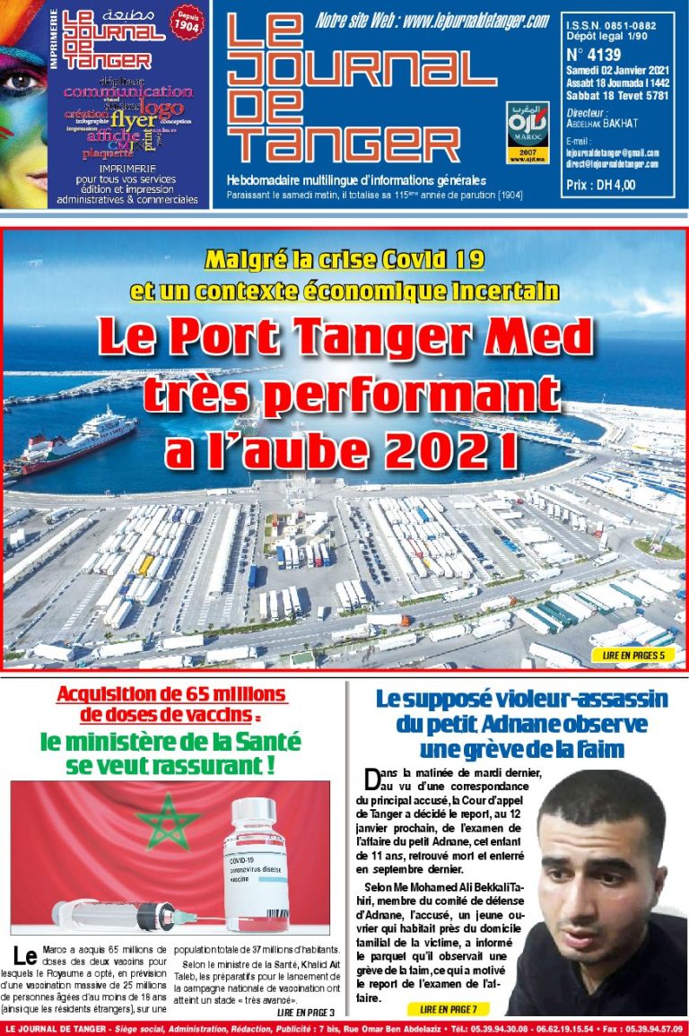 JDT 2 Janvier 2021 N° 4139