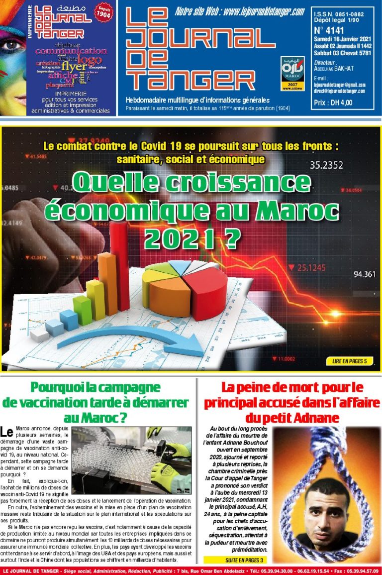 JDT 16 Janvier 2021 N° 4141