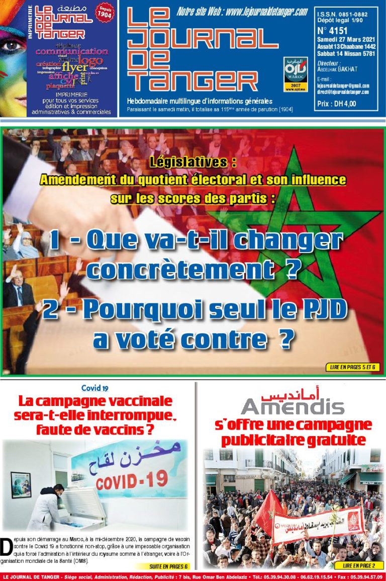 JDT 27 Mars 2021 N° 4151