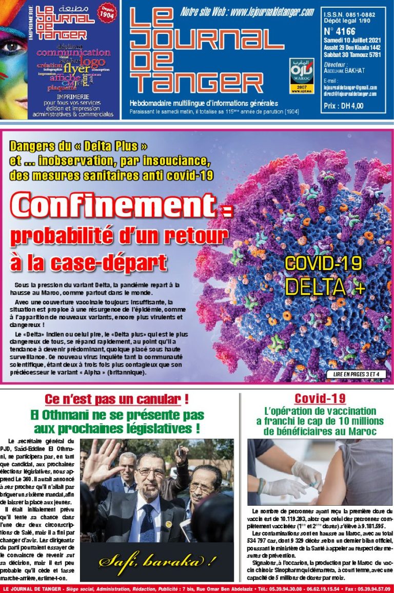 JDT 10 Juillet 2021 N° 4166