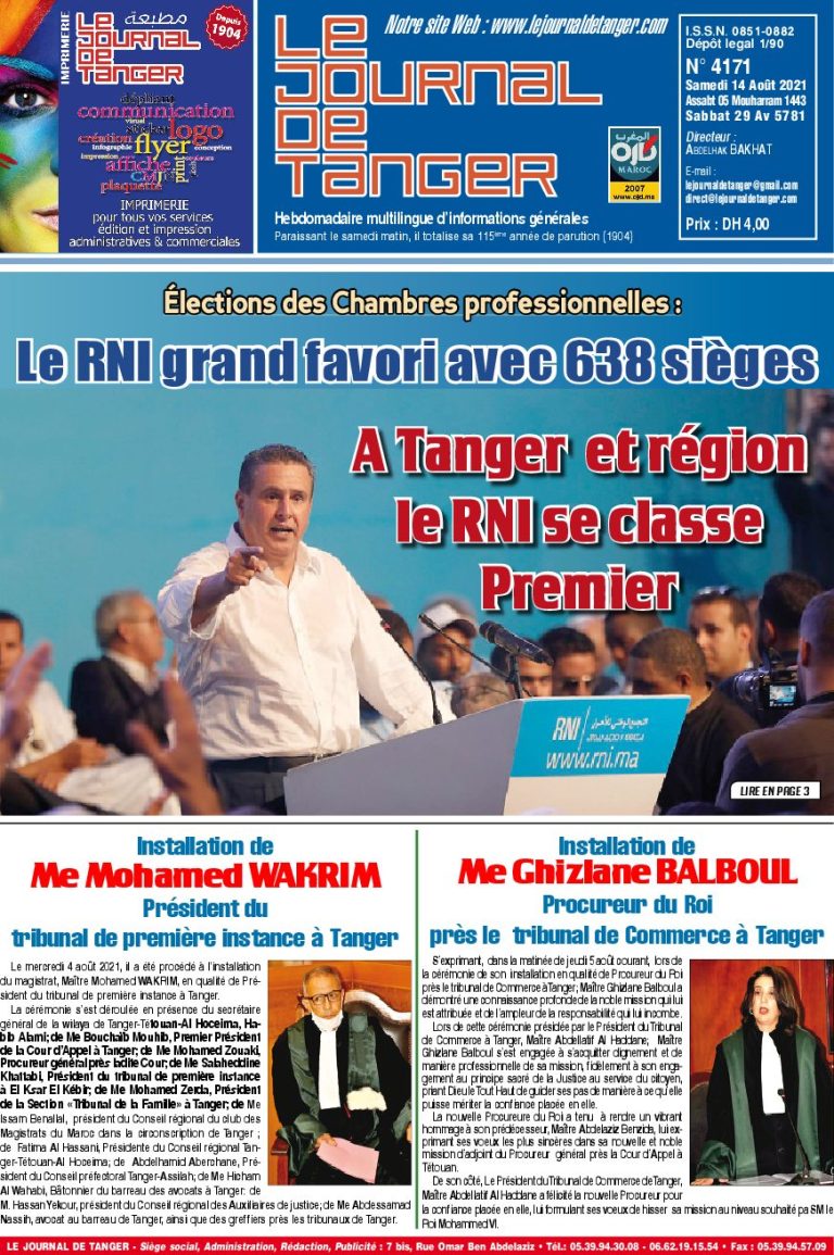 JDT 14 Août 2021 N° 4171