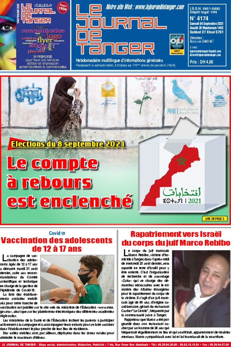 JDT 4 Septembre 2021 N° 4174