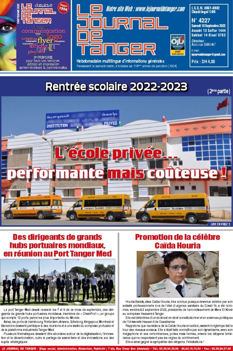 JDT 10 Septembre 2022 N° 4227