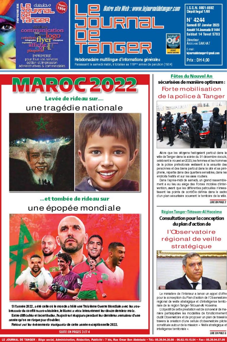 JDT 7 Janvier 2023 N° 4244