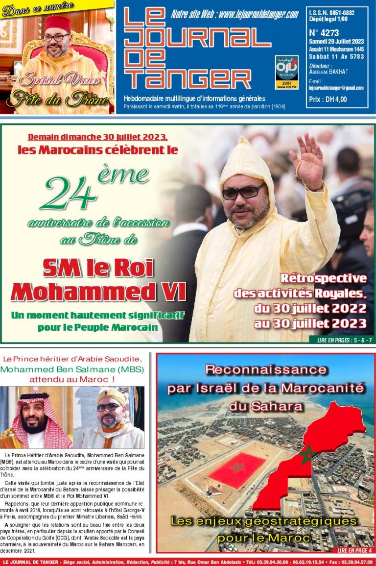 JDT 29 Juillet 2023 N° 4273
