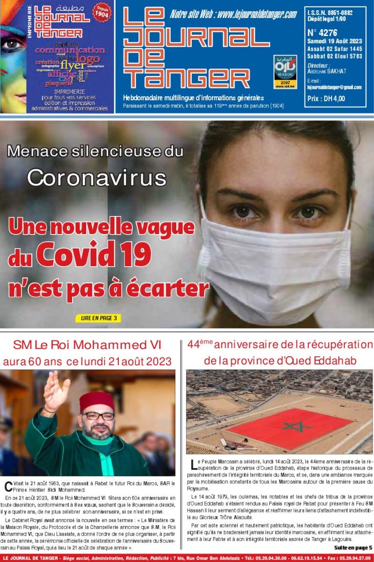 JDT 19 Août 2023 N° 4276