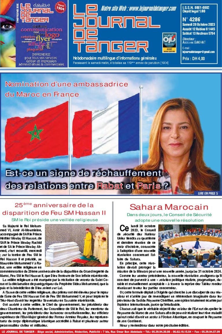 JDT 28 Octobre 2023 N° 4286