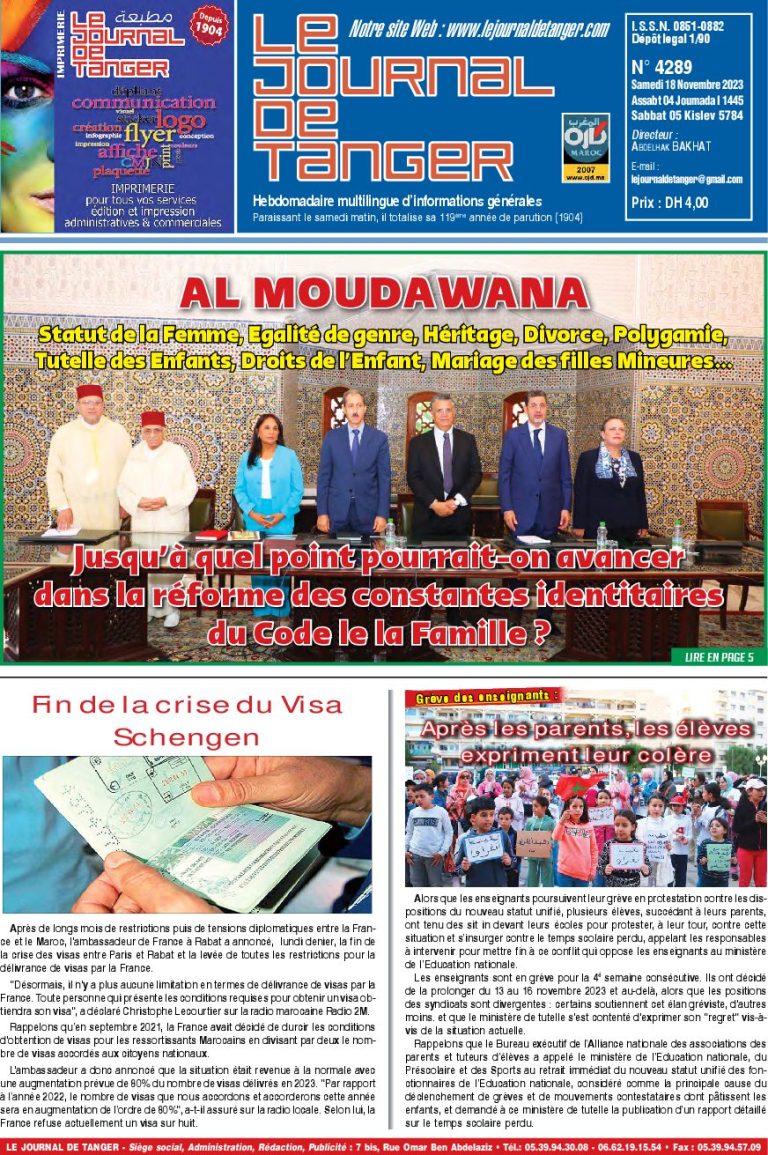 JDT 18 Novembre 2023 N° 4289