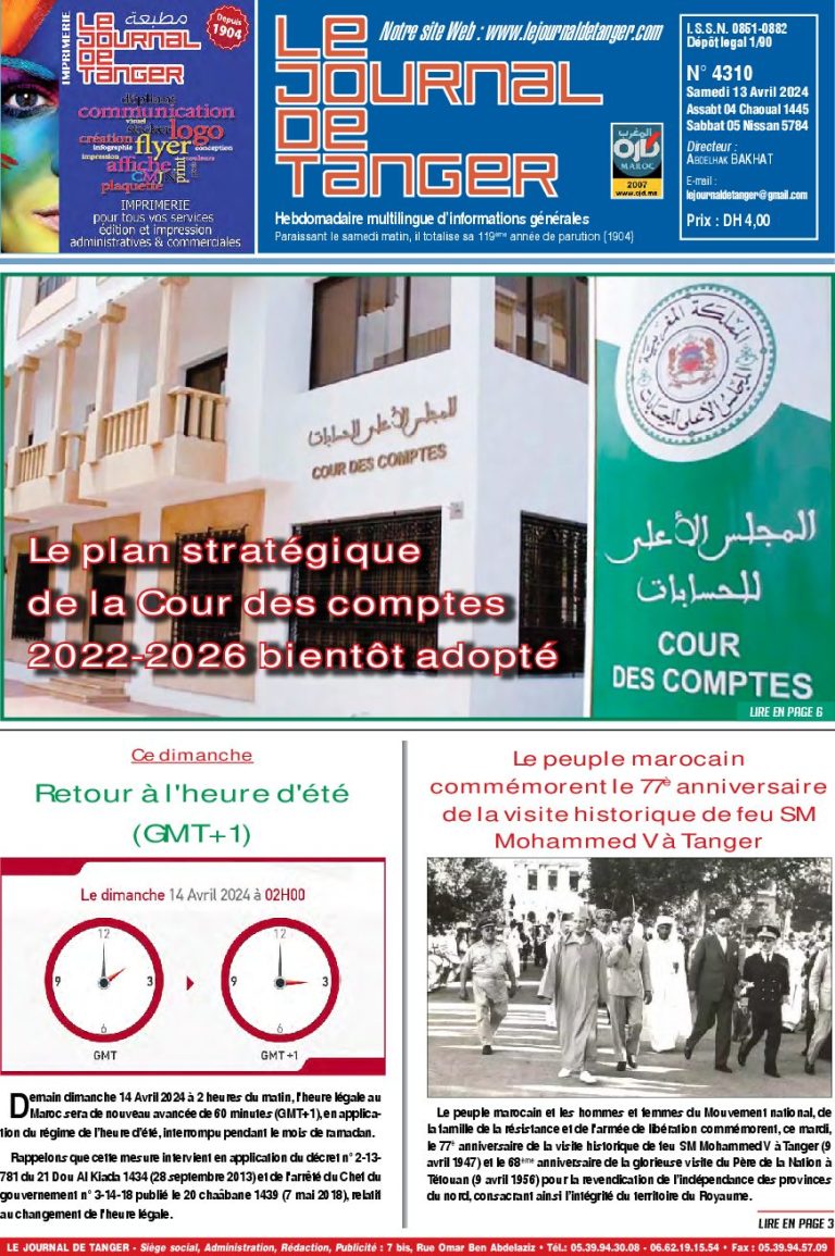 JDT 13 Avril 2024 N° 4310
