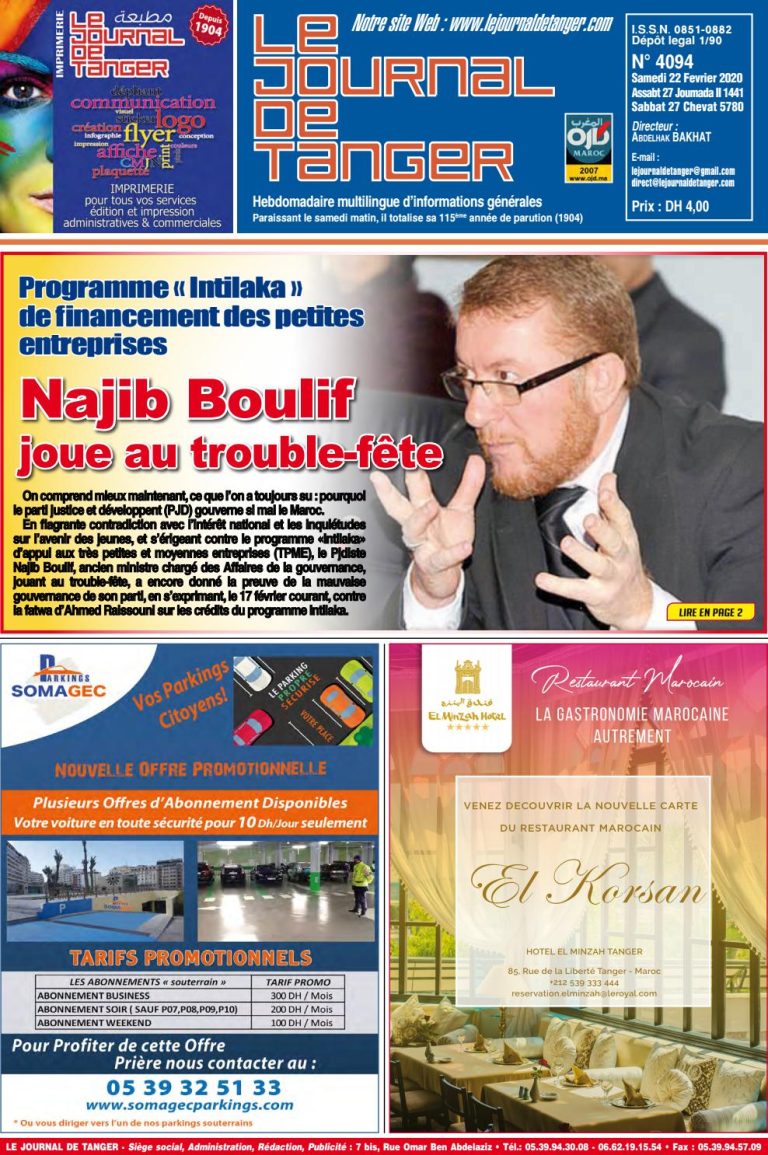JDT 22 Février 2020 N° 4094