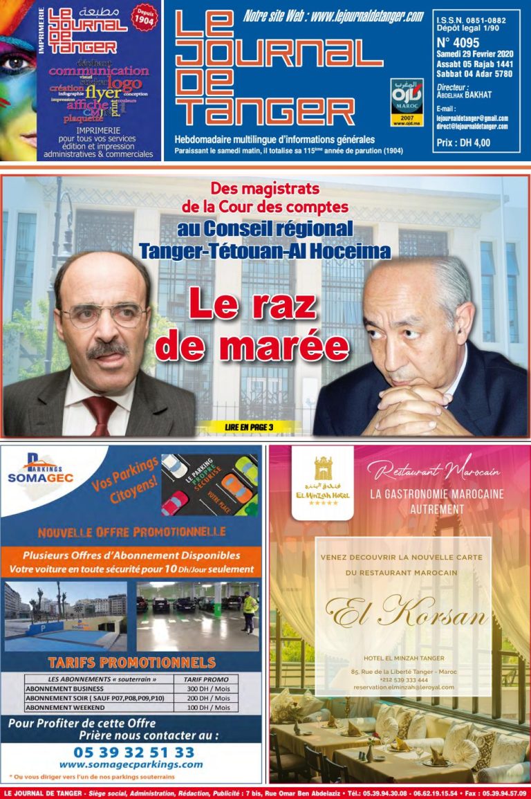 JDT 29 Février 2020 N° 4095