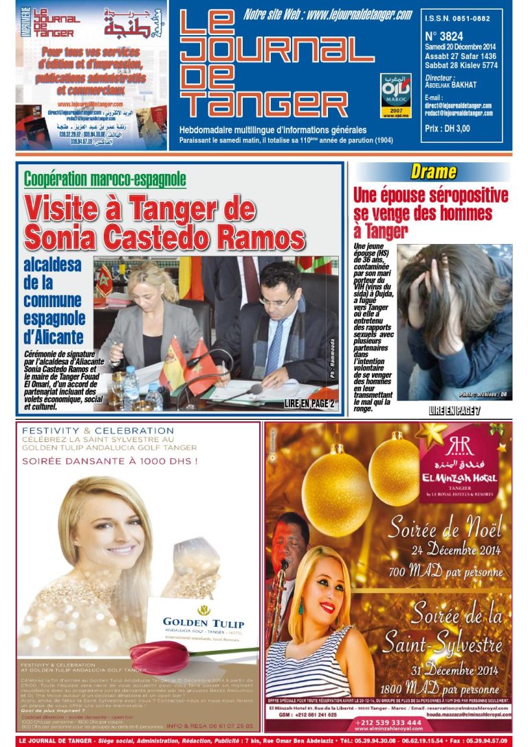 JDT 20 Décembre 2014