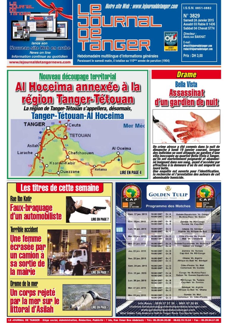 JDT 24 Janvier 2015