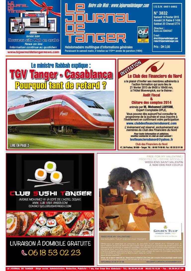 JDT 14 Février 2015