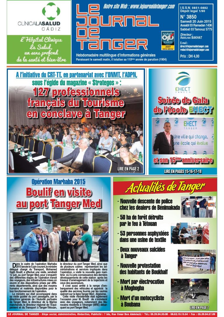 JDT 20 Juin 2015