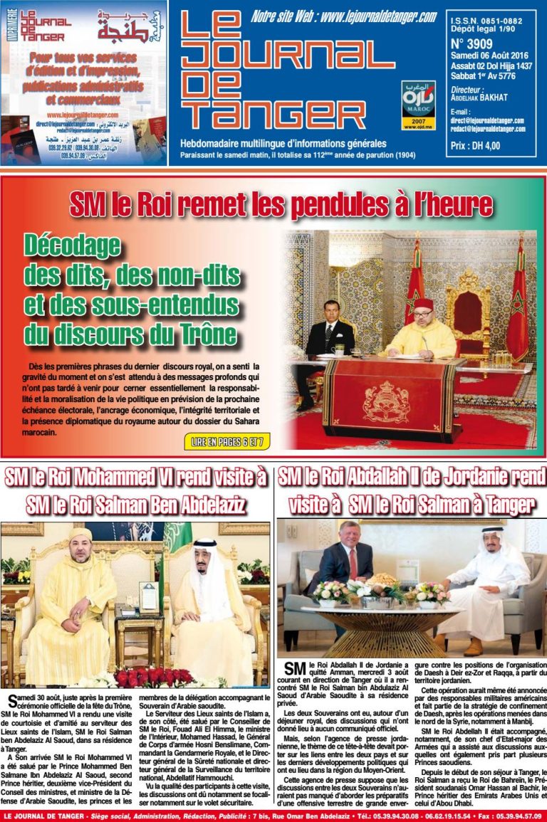 JDT 6 Août 2016