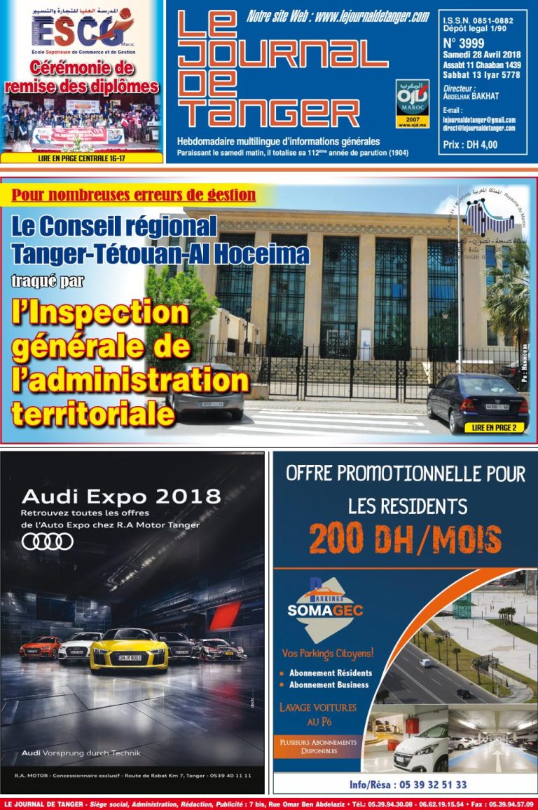 JDT 28 Avril 2018