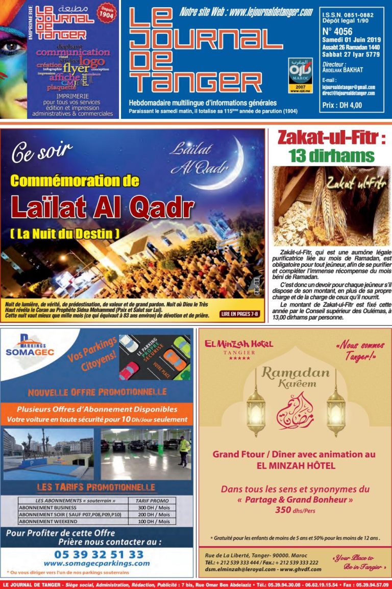 JDT 1 Juin 2019