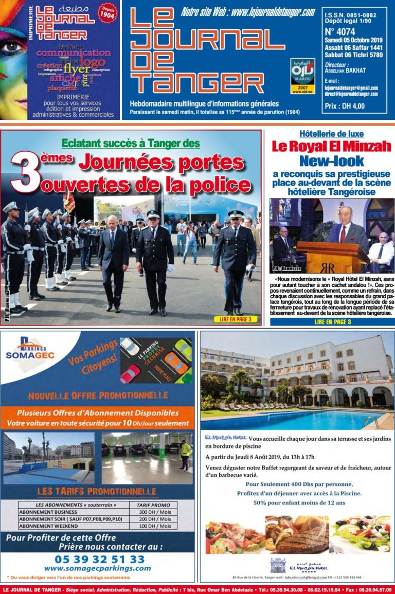 JDT 5 Octobre 2019